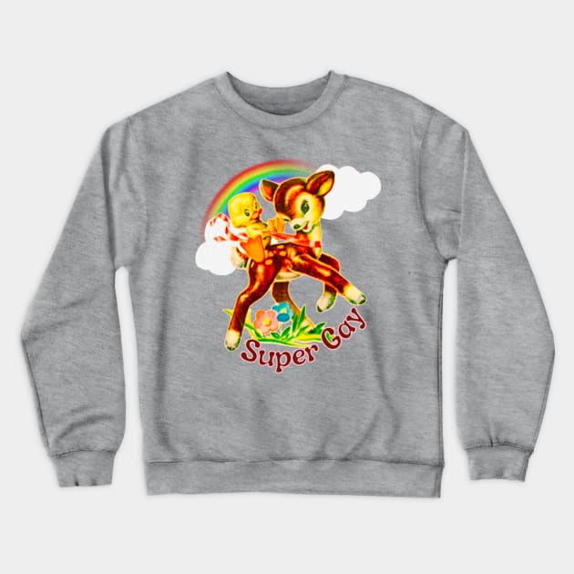 Super Gay Crewneck Sweatshirt by VultureVomitInc